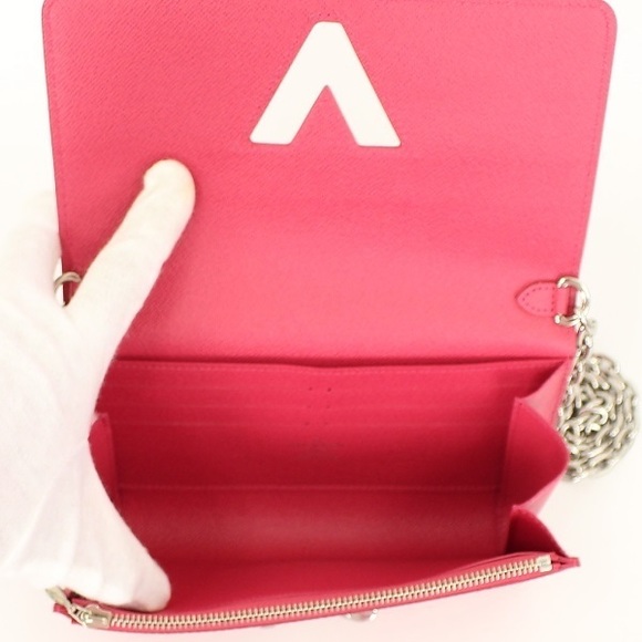 Louis Vuitton Portefeuille Twist Chain Wallet Epi Freesia Pink - Picture 3 of 3
